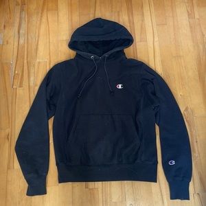 Champion black hoodie. Size small